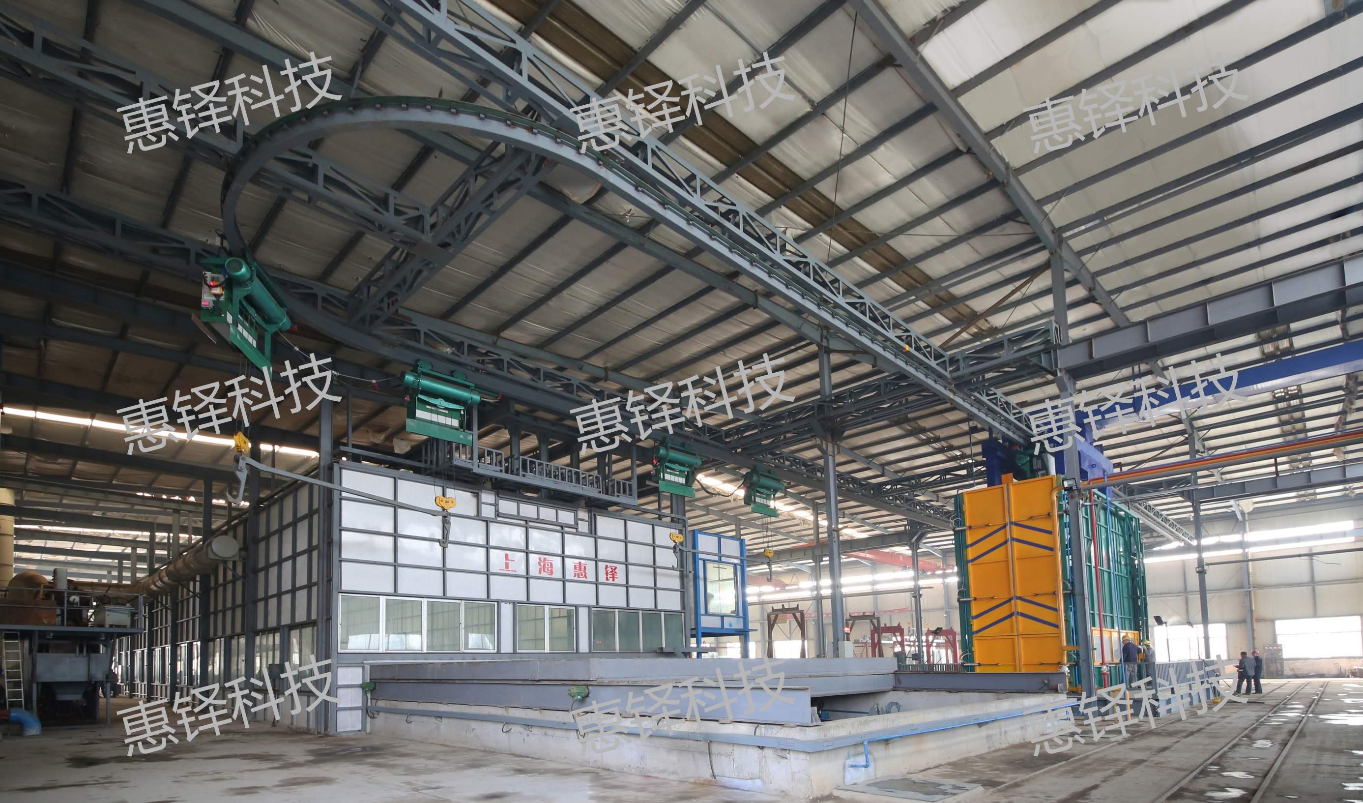 Shandong user hot-dip galvanizing production workshop circular line